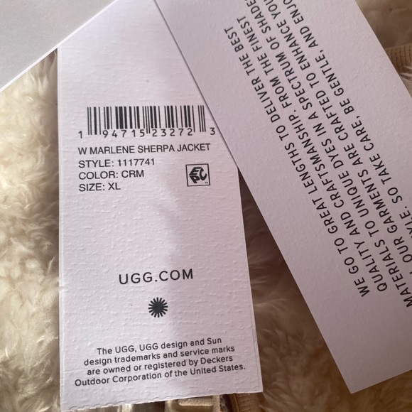UGG MARLENE SHERPA JACKET - Picture 2 of 5